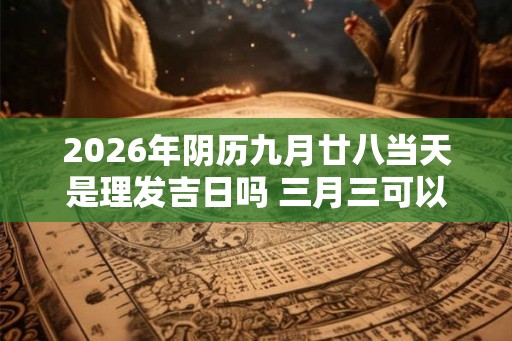 2026年阴历九月廿八当天是理发吉日吗 三月三可以剪发不