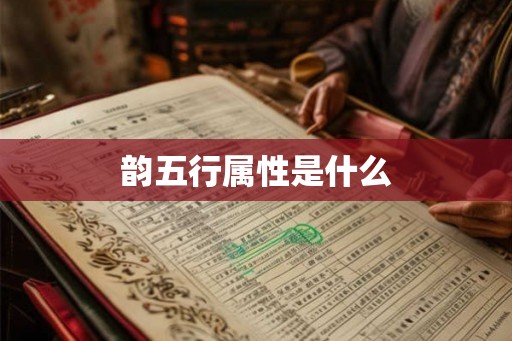 韵五行属性是什么