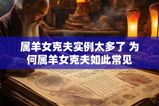 属羊女克夫实例太多了 为何属羊女克夫如此常见