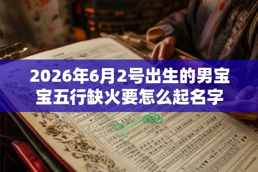 2026年6月2号出生的男宝宝五行缺火要怎么起名字