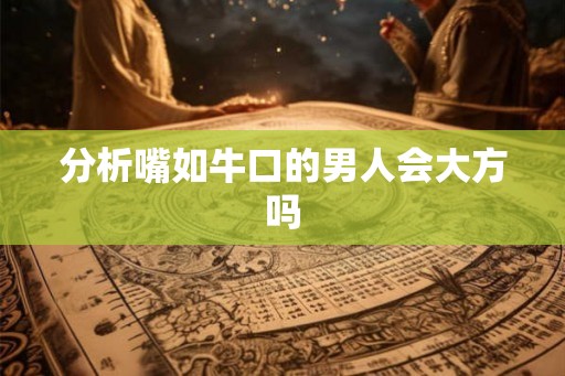 分析嘴如牛口的男人会大方吗 分析嘴如牛口的男人会大方吗