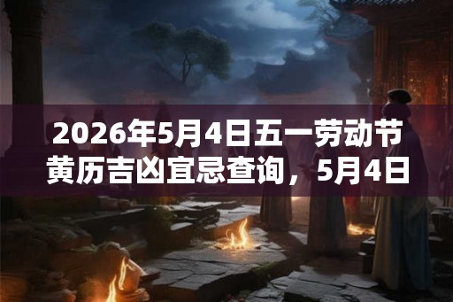 2026年5月4日五一劳动节黄历吉凶宜忌查询，5月4日卦象吉凶