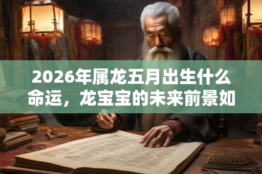 2026年属龙五月出生什么命运,龙宝宝的未来前景如何? 2026年属龙五月出生什么命运,龙宝宝的未来前景如何?
