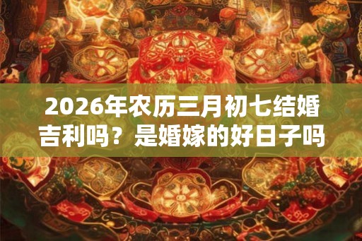 2026年农历三月初七结婚吉利吗？是婚嫁的好日子吗？