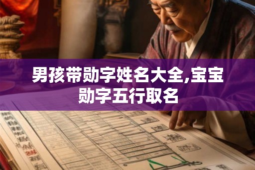 男孩带勋字姓名大全,宝宝勋字五行取名