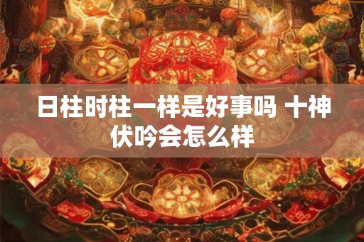 日柱时柱一样是好事吗 十神伏吟会怎么样