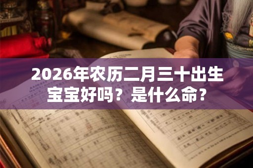 2026年农历二月三十出生宝宝好吗?是什么命? 2026年农历二月三十出生宝宝好吗?是什么命?