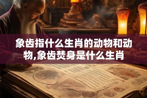 象齿指什么生肖的动物和动物,象齿焚身是什么生肖 象齿指什么生肖的动物和动物,象齿焚身是什么生肖
