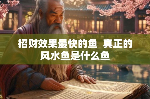 招财效果最快的鱼  真正的风水鱼是什么鱼