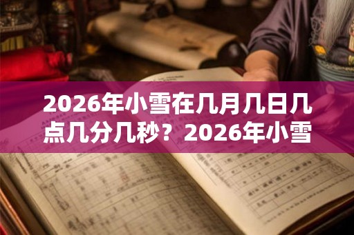 2026年小雪在几月几日几点几分几秒？2026年小雪节气具体时间