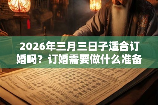 2026年三月三日子适合订婚吗？订婚需要做什么准备？