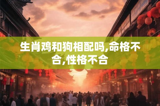 生肖鸡和狗相配吗,命格不合,性格不合