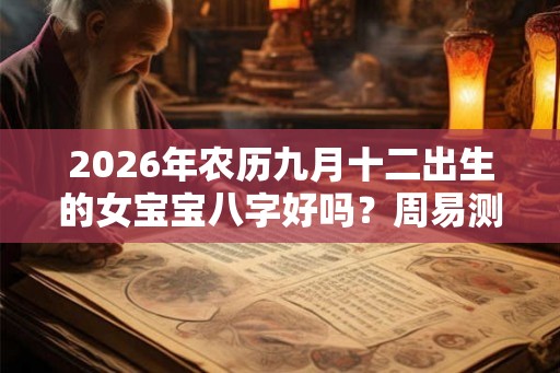 2026年农历九月十二出生的女宝宝八字好吗？周易测命详解