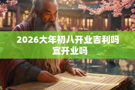 2026大年初八开业吉利吗 宜开业吗 2026大年初八开业吉利吗 宜开业吗