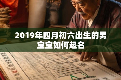 2019年四月初六出生的男宝宝如何起名