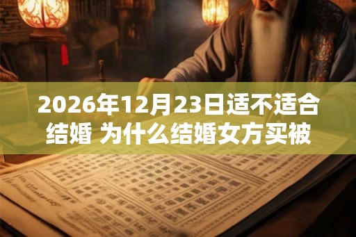 2026年12月23日适不适合结婚 为什么结婚女方买被子