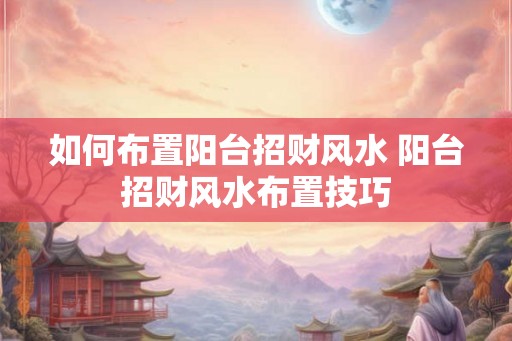如何布置阳台招财风水 阳台招财风水布置技巧