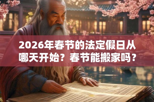 2026年春节的法定假日从哪天开始？春节能搬家吗？