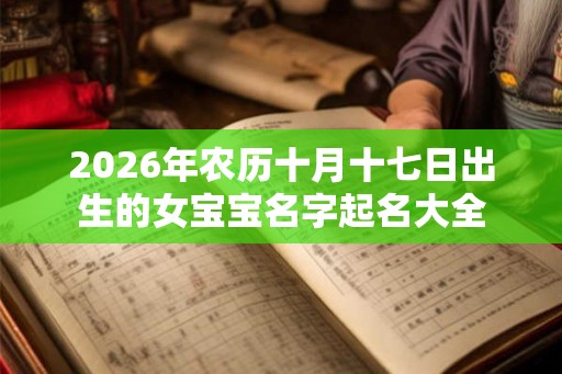 2026年农历十月十七日出生的女宝宝名字起名大全