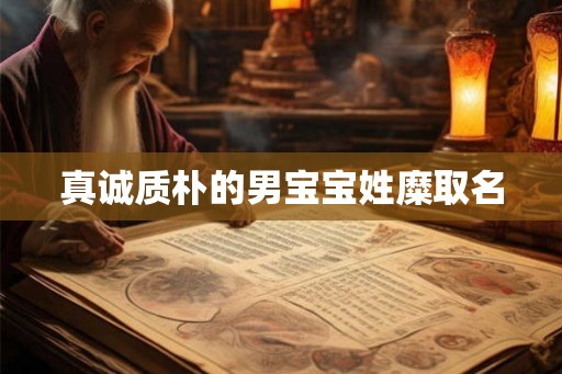 真诚质朴的男宝宝姓糜取名