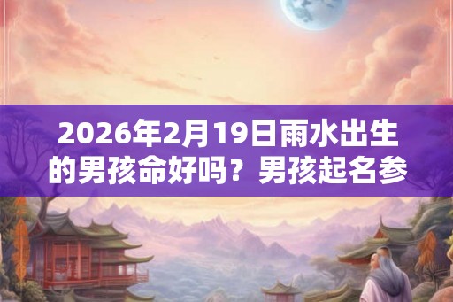 2026年2月19日雨水出生的男孩命好吗？男孩起名参考