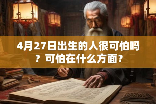 4月27日出生的人很可怕吗？可怕在什么方面？