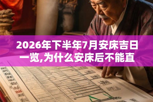 2026年下半年7月安床吉日一览,为什么安床后不能直接睡