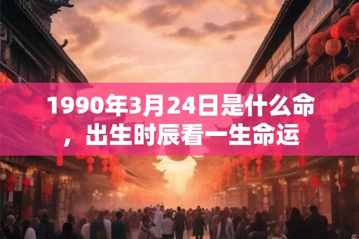 1990年3月24日是什么命，出生时辰看一生命运