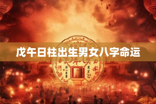 戊午日柱出生男女八字命运