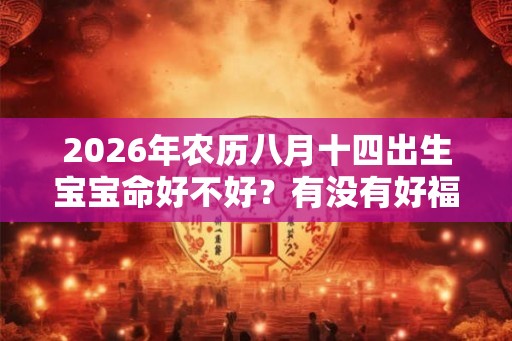 2026年农历八月十四出生宝宝命好不好?有没有好福气呢? 2026年农历八月十四出生宝宝命好不好?有没有好福气呢?