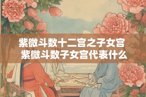 紫微斗数十二宫之子女宫  紫微斗数子女宫代表什么