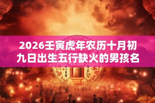 2026壬寅虎年农历十月初九日出生五行缺火的男孩名字大全