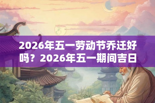 2026年五一劳动节乔迁好吗？2026年五一期间吉日
