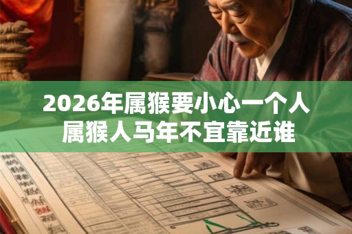 2026年属猴要小心一个人 属猴人马年不宜靠近谁 2026年属猴要小心一个人 属猴人马年不宜靠近谁