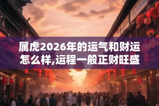 属虎2026年的运气和财运怎么样,运程一般正财旺盛