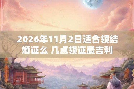 2026年11月2日适合领结婚证么 几点领证最吉利