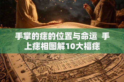 手掌的痣的位置与命运  手上痣相图解10大福痣