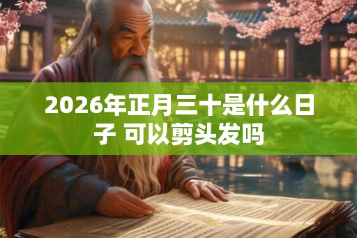 2026年正月三十是什么日子 可以剪头发吗