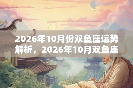 2026年10月份双鱼座运势解析,2026年10月双鱼座运势好不好? 2026年10月份双鱼座运势解析,2026年10月双鱼座运势好不好?