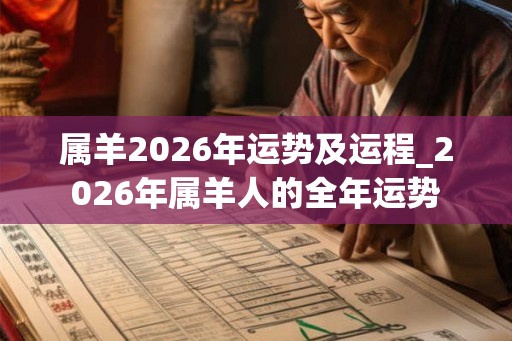 属羊2026年运势及运程_2026年属羊人的全年运势 属羊2026年运势及运程_2026年属羊人的全年运势