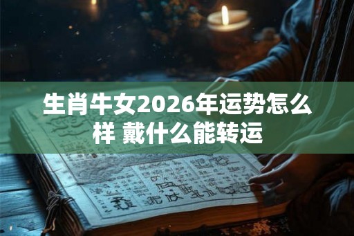 生肖牛女2026年运势怎么样 戴什么能转运
