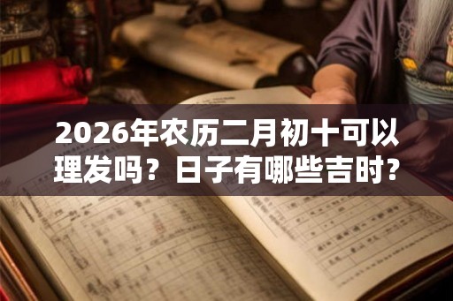 2026年农历二月初十可以理发吗？日子有哪些吉时？