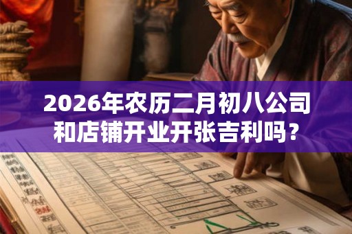 2026年农历二月初八公司和店铺开业开张吉利吗？