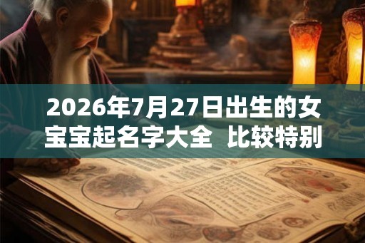 2026年7月27日出生的女宝宝起名字大全 比较特别不易重名 2026年7月27日出生的女宝宝起名字大全 比较特别不易重名