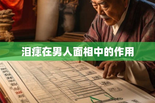泪痣在男人面相中的作用