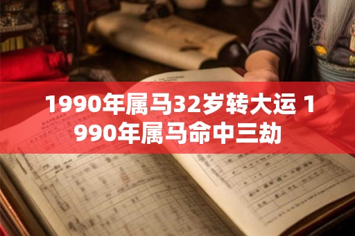 1990年属马32岁转大运 1990年属马命中三劫