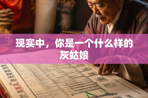 现实中,你是一个什么样的灰姑娘 现实中,你是一个什么样的灰姑娘