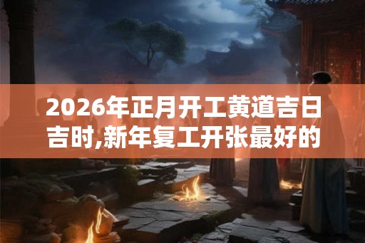 2026年正月开工黄道吉日吉时,新年复工开张最好的日子是哪几天