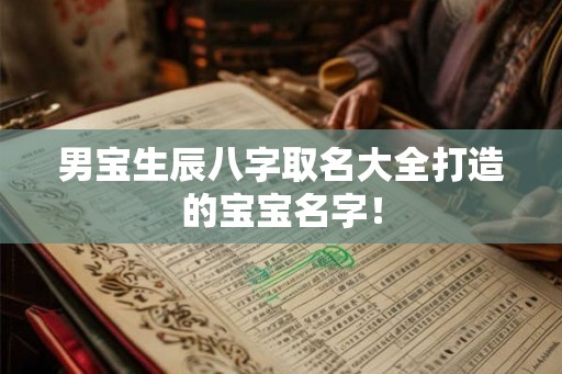 男宝生辰八字取名大全打造的宝宝名字！