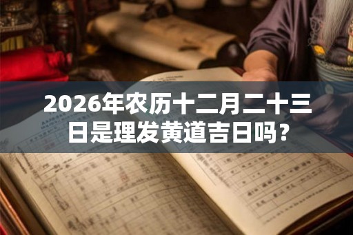 2026年农历十二月二十三日是理发黄道吉日吗? 2026年农历十二月二十三日是理发黄道吉日吗?